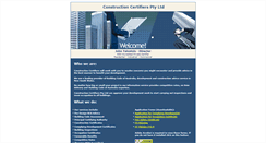 Desktop Screenshot of certifiers.com.au